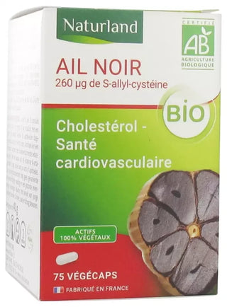 Naturland Ail Noir Bio 75 Végécaps - Cholestérol