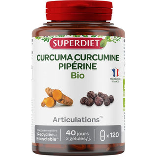 SUPERDIET Curcuma Curcumine - Pipérine BIO