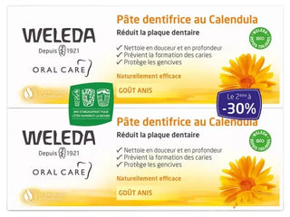 Weleda Duo Pâte Dentifrice au Calendula - 2 X 75 ml