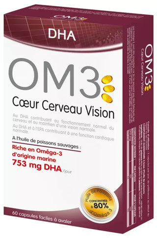 Om3 Dha Cœur Cerveau Vision - 60 Capsules