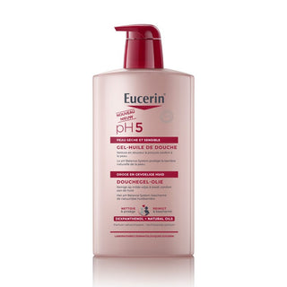 Eucerin PH5 - Gel-Huile de Douche - Visage et Corps - Peaux Sèches et Sensibles, 1L