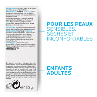 La Roche-Posay Lipikar Surgras Pain dermatologique anti-dessèchement Pain 150g