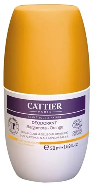 Cattier Déodorant Roll-On– Fraîcheur Agrumes - 50 ml