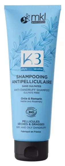 MKL Green Nature K3 Shampoing Anti-Pelliculaire Sèches & Grasses Bio 250 ML