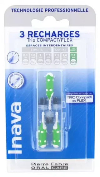 Inava Brossettes Recharges 3 Unités - Taille : ISO6 2,2 mm