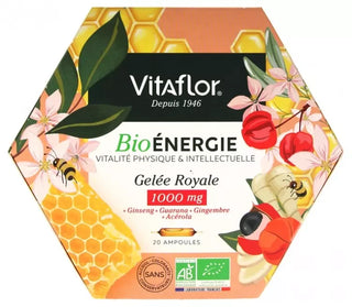Vitaflor BioÉnergie Gelée Royale 1000 mg Vitalité 20 Ampoules