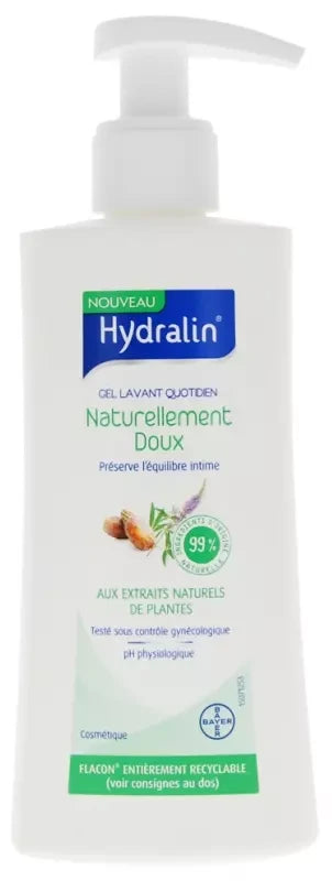 Hydralin Naturellement Doux Gel Lavant 200 ml Équilibre Intime