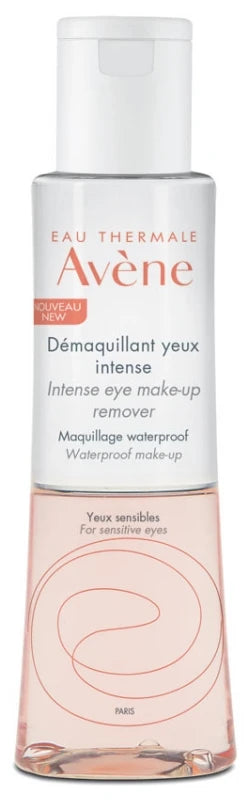 Avène Eau Thermale - Les Essentiels - Démaquillant Yeux Intense Waterproof - Yeux Sensibles et Porteurs de Lentilles 125 ml