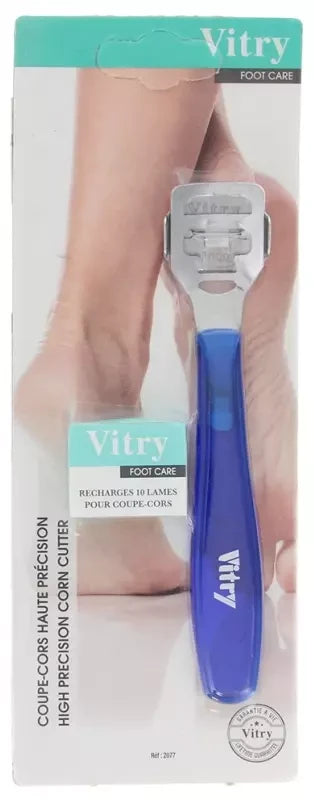 Vitry Foot Care Coupe-Cor de Haute Précision + 10 lames