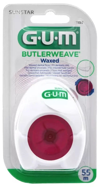 Gum Fil Dentaire Butlerweave® Plat Ciré 55 m - Modèle : Nature
