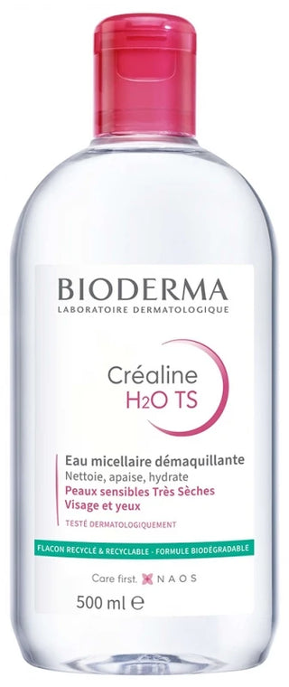 Bioderma Créaline Eau Micellaire Démaquillante Visage Peaux Sensibles Trèsèches