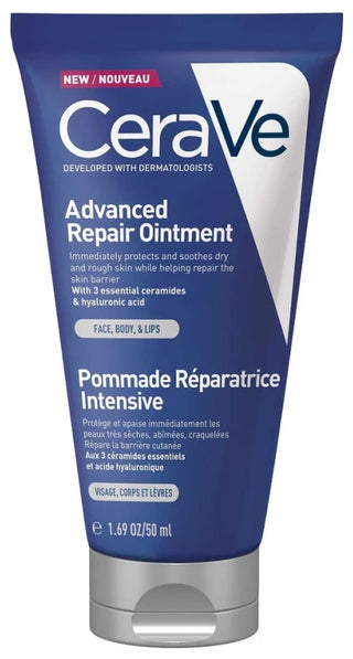 CeraVe Pommade Réparatrice Intensive Visage et Corps Peaux Très Sèches Abîmées 50 ml