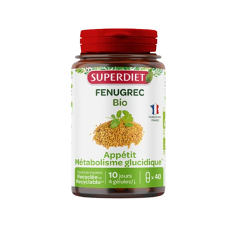 SUPERDIET FENUGREC BIO - 40 Gélules