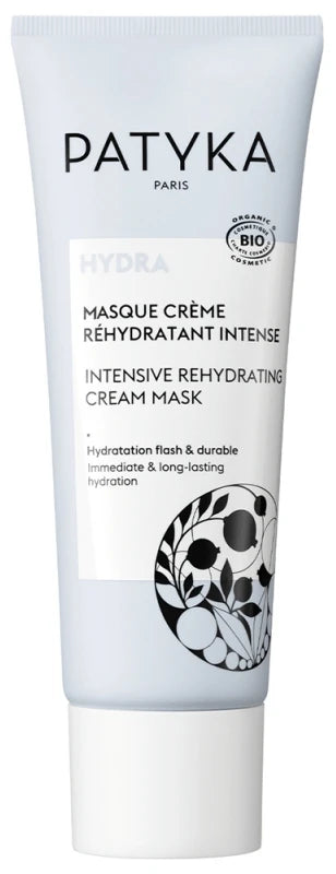 PATYKA Hydra Masque Crème Réhydratant Intense Flash & Durable Bio 50 ml