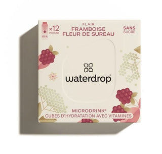 Waterdrop Microdrink Flair Framboise-Fleur de Sureau-Fleur de Tilleul 12 Cubes