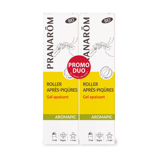 Pranarôm AROMAPIC - Roller Après-Piqûres Bio, 2x15ml