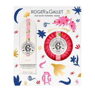 Roger & Gallet Rose Coffret Eau Parfumée Bienfaisante 30 ml + Savon Bienfaisant 100 g Offert