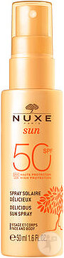 Nuxe sun Spray Solaire Délicieux Haute Protection SPF50 visage et corps 50ml
