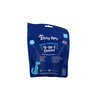 Zesty Paws SENIOR ADVANCED multifonction 9 en 1 friandise dinde