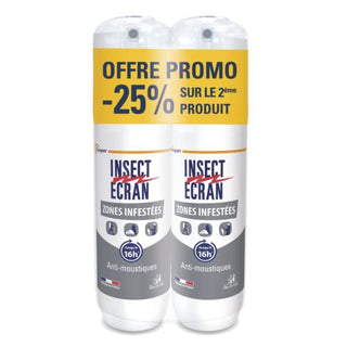 Insect Ecran Anti-Moustiques Zones Infestées Dès 24 Mois Jusqu'à 16h 100ml X2