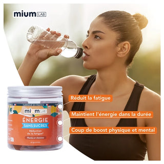 Mium Lab Énergie Sans Sucres Plantes et Vitamines 42 Gummies