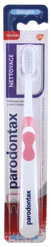 Parodontax Brosse à Dents Nettoyage Souple - Couleur : Rose