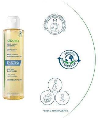 Ducray Sensinol Huile Lavante Apaisante - Visage et Corps 200 ml