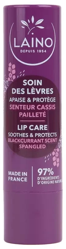 Laino Soin Des Lèvres Pailleté Senteur Cassis 4 g - Senteur : Cassis