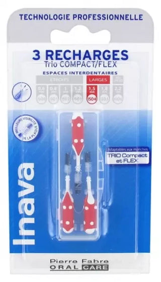 Inava Brossettes Recharges 3 Unités - Taille : ISO4 1,5 mm