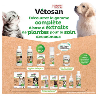 Clément Thékan Vétosan Mousse Lavante Sans Rinçage Chats et Chienss 150 ml
