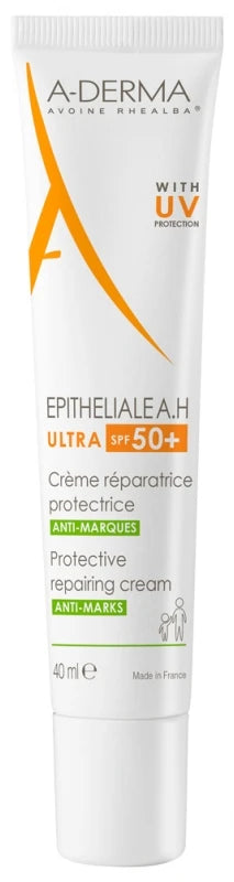 A-Derma Epithélial A.h Ultra 50+ - Crème Réparatrice Protectrice Anti-Marques 40 ml