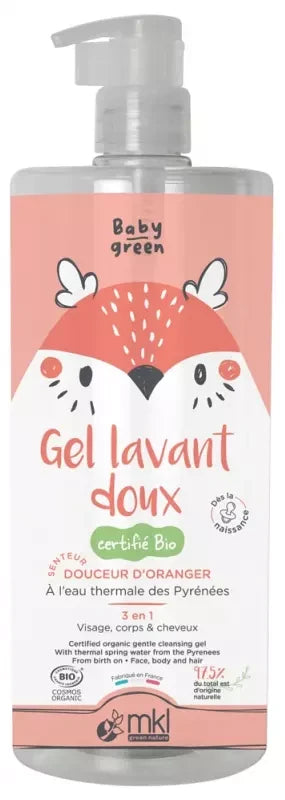 MKL Green Nature Baby Green Gel Lavant Doux 3en1 Bio 1 l