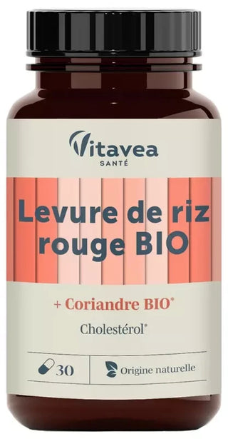 Vitavea Levure de Riz Rouge Bio 30 Unités