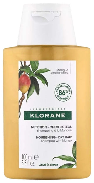 Klorane Shampoing Nutrition à la Mangue - Cheveux Secs 100 ml