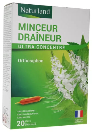 Naturland Minceur Draineur 20 Ampoules Buvables de 10 ml