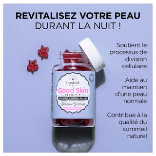 Lashilé Beauty Good Skin Night Sans Sucre 60 Gummies