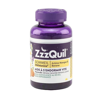 ZzzQuil Sommeil Mangue banane gummies