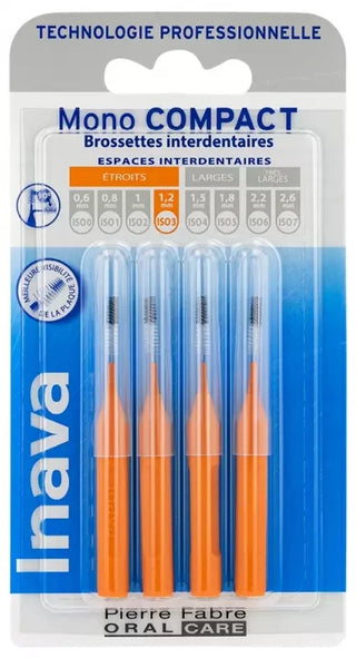 Inava Pierre Fabre Oral Care Brossettes Mono-Compact - Taille : ISO3 1,2 mm