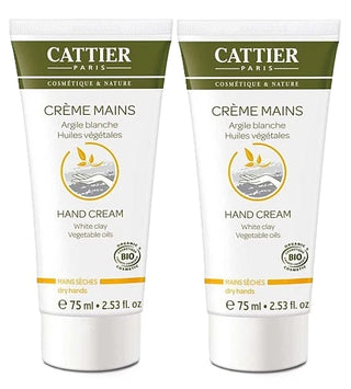 Catiier Lot de 2 Crèmes Mains Sèches 2 x 75ml