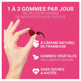 Mag 2 Gommes Nervosité Fatigue Framboise Lot de 2 x 45 Unités