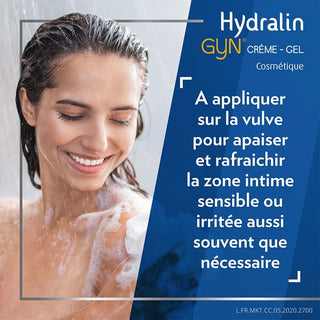 HydralinGyn Crème Gel Apaisante 15 g apaise et Protège la Zone Intime