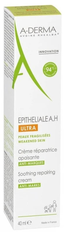 A-Derma Épithéliale A. H. Ultra Crème Réparatrice Apaisante — Crème Réparatrice — Épithéliale A.h Ultra 40 ml