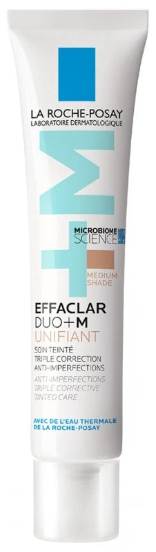 La Roche-Posay Effaclar Duo+M Soin Teinté Triple Correction Anti-Imperfections 40 ml - Teinte : Médium