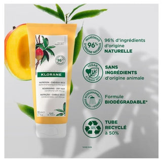 Klorane Après-Shampoing à la Mangue - Cheveux Secs - Nourrissant 200 ml