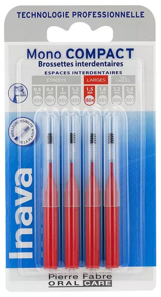 Inava Pierre Fabre Oral Care Brossettes Mono-Compact - Taille : ISO4 1,5 mm