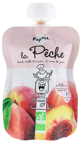 Popote Gourde La Pêche Bio Dès 4/6 Mois 120 g