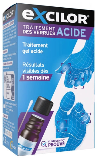 Excilor Traitement Des Verrues Gel Acide Mains et Pieds 4 ml