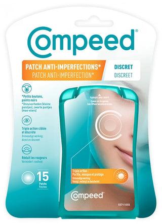 Compeed Patchs Anti-Imperfections Discrets Hydrocolloides 15 Patchs