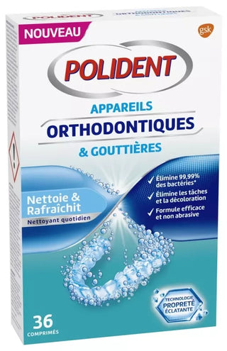 Polident Corega Nettoyant Orthodontique X 36 Cps