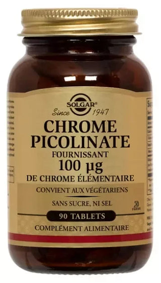 Solgar Chrome Picolinate 100 ?g Comprimés